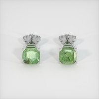 <span>2.76</span>&nbsp;<span class="tooltip-light">Ct.Tw.<span class="tooltiptext">Total Carat Weight</span></span> Gemstone Earrings, 14K White Gold 1