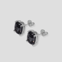 <span>3.89</span>&nbsp;<span class="tooltip-light">Ct.Tw.<span class="tooltiptext">Total Carat Weight</span></span> Grey Spinel Earrings, 14K White Gold 3