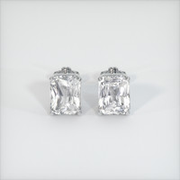 <span>8.24</span>&nbsp;<span class="tooltip-light">Ct.Tw.<span class="tooltiptext">Total Carat Weight</span></span> Sapphire Earrings, 18K White Gold 1