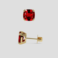 <span>1.99</span> <span class="tooltip-light">Ct.Tw.<span class="tooltiptext">Total Carat Weight</span></span> Ruby Earrings, 14K Yellow Gold 2