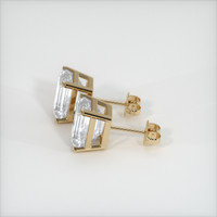<span>8.24</span>&nbsp;<span class="tooltip-light">Ct.Tw.<span class="tooltiptext">Total Carat Weight</span></span> Sapphire Earrings, 14K Yellow Gold 2