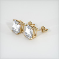 <span>8.24</span>&nbsp;<span class="tooltip-light">Ct.Tw.<span class="tooltiptext">Total Carat Weight</span></span> Sapphire Earrings, 14K Yellow Gold 3
