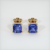 <span>2.00</span>&nbsp;<span class="tooltip-light">Ct.Tw.<span class="tooltiptext">Total Carat Weight</span></span> Blue Sapphire Earrings, 14K Yellow Gold 1