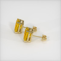2.30 Ct.Tw. Yellow Sapphire Earrings, 14K Yellow Gold 3
