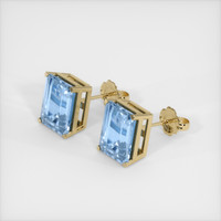 3.96 Ct.Tw. Gemstone Earrings, 14K Yellow Gold 2