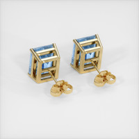3.96 Ct.Tw. Gemstone Earrings, 14K Yellow Gold 4