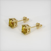 1.02 Ct.Tw. Gemstone Earrings, 14K Yellow Gold 2