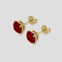 <span>1.99</span> <span class="tooltip-light">Ct.Tw.<span class="tooltiptext">Total Carat Weight</span></span> Ruby Earrings, 18K Yellow Gold 3