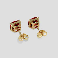<span>1.99</span>&nbsp;<span class="tooltip-light">Ct.Tw.<span class="tooltiptext">Total Carat Weight</span></span> Ruby Earrings, 18K Yellow Gold 4