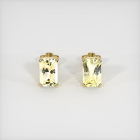 <span>1.49</span>&nbsp;<span class="tooltip-light">Ct.Tw.<span class="tooltiptext">Total Carat Weight</span></span> Sapphire Earrings, 18K Yellow Gold 1
