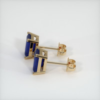 <span>2.66</span>&nbsp;<span class="tooltip-light">Ct.Tw.<span class="tooltiptext">Total Carat Weight</span></span> Sapphire Earrings, 18K Yellow Gold 2