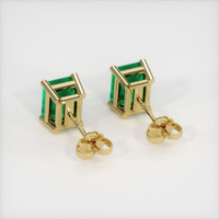 Emerald Earrings 3.22 Ct.Tw.Total Carat Weight, 18K Yellow Gold Preview