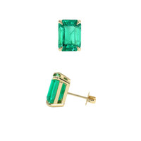 <span>2.80</span>&nbsp;<span class="tooltip-light">Ct.Tw.<span class="tooltiptext">Total Carat Weight</span></span> Emerald Earrings, 18K Yellow Gold 2