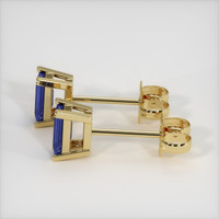 <span>0.87</span>&nbsp;<span class="tooltip-light">Ct.Tw.<span class="tooltiptext">Total Carat Weight</span></span> Sapphire Earrings, 18K Yellow Gold 3