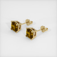 <span>4.21</span>&nbsp;<span class="tooltip-light">Ct.Tw.<span class="tooltiptext">Total Carat Weight</span></span> Gemstone Earrings, 18K Yellow Gold 2