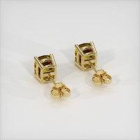 1.02 Ct.Tw. Gemstone Earrings, 18K Yellow Gold 4