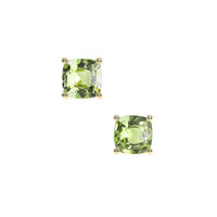 <span>2.08</span>&nbsp;<span class="tooltip-light">Ct.Tw.<span class="tooltiptext">Total Carat Weight</span></span> Green Sapphire Earrings, 18K Yellow Gold 1
