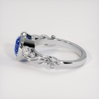 2.68 Ct. Blue Sapphire Ring, Platinum 950 4