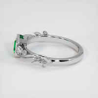 0.53 Ct. Emerald Ring, Platinum 950 4