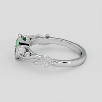 0.79 Ct. Emerald Ring, Platinum 950 4