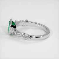 0.84 Ct. Emerald Ring, Platinum 950 4
