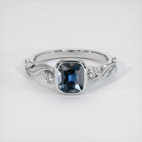 1.65 Ct. Gemstone Ring, Platinum 950 1