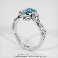 1.02 Ct. Gemstone Ring, Platinum 950 2