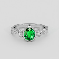1.52 Ct. Tsavorite Garnet Ring, Platinum 950 1