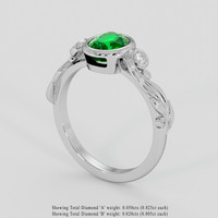 1.52 Ct. Tsavorite Garnet Ring, Platinum 950 2