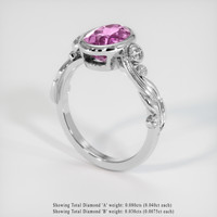 2.16 Ct. Gemstone Ring, Platinum 950 2