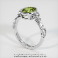 2.25 Ct. Gemstone Ring, Platinum 950 2