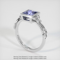 1.10 Ct. Gemstone Ring, Platinum 950 2