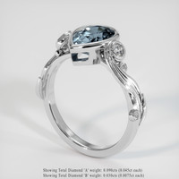 1.66 Ct. Gemstone Ring, Platinum 950 2