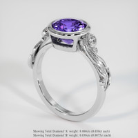 2.24 Ct. Gemstone Ring, Platinum 950 2