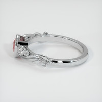 0.64 Ct. Padparadscha Sapphire Ring, Platinum 950 4