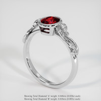 1.47 Ct. Ruby Ring, Platinum 950 2