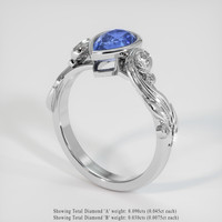 2.09 Ct. Sapphire Ring, Platinum 950 2