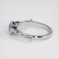 1.07 Ct. Bi Color Sapphire Ring, Platinum 950 4