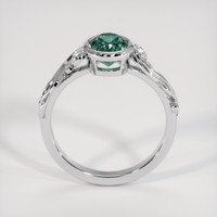 1.40 Ct. Bluish Green Sapphire Ring, Platinum 950 3
