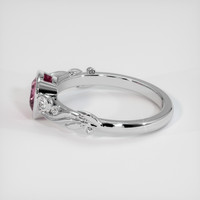 0.99 Ct. Purplish Pink Sapphire Ring, Platinum 950 4