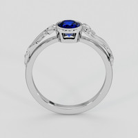 0.82 Ct. Blue Sapphire Ring, Platinum 950 3
