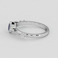 0.82 Ct. Blue Sapphire Ring, Platinum 950 4