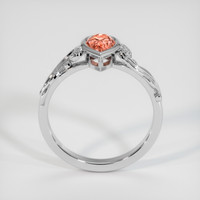 1.17 Ct. Padparadscha Sapphire Ring, Platinum 950 3