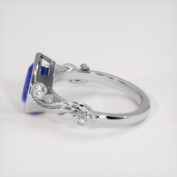 1.24 Ct. Blue Sapphire Ring, Platinum 950 4