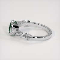 1.20 Ct. Bluish Green Sapphire Ring, Platinum 950 4