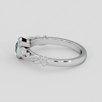 1.23 Ct. Bluish Green Sapphire Ring, Platinum 950 4
