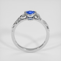0.50 Ct. Blue Sapphire Ring, Platinum 950 3