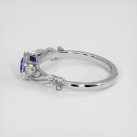 0.50 Ct. Blue Sapphire Ring, Platinum 950 4