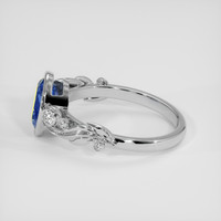 1.85 Ct. Bi Color Sapphire Ring, Platinum 950 4