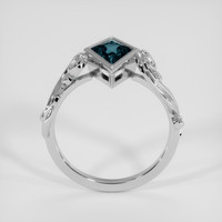 1.57 Ct. Greenish Blue Sapphire Ring, Platinum 950 3